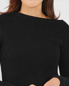 unbalance boatneck knit (3 colors)