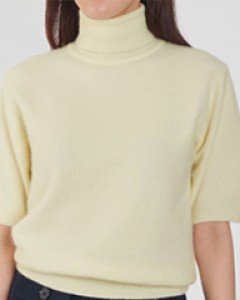 angora half sleeve knit top (1 color)