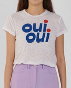 [oui oui] printed tee (2 colors)