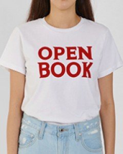 [OPEN BOOK] printed tee (4 colors)