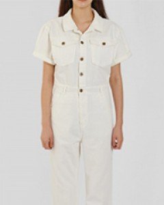 white cotton jumpsuit (1 color)