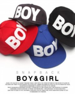 BOY&GIRL 4컬러 스냅백  힙합모자 커플모자 남자모자 여자모자