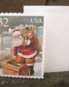 Santa Entering The Chimney