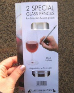 2 special glass pencils