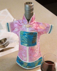 Wine Bottle cover-pink