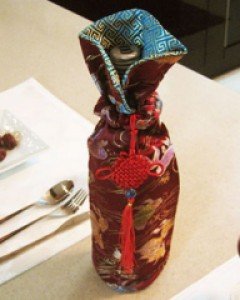 Wine Bottle cover-purple