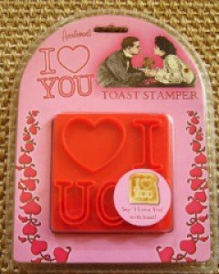 Toast stamper -I LOVE YOU