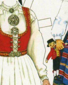 norwegian national costumes -paper doll -UNNI & ELIN