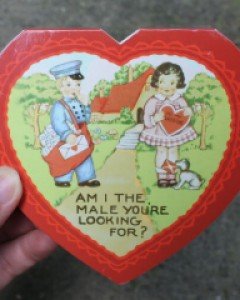 Vintage Valentine's note pad