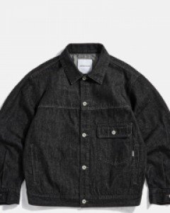 Relaxed Denim Jacket Black