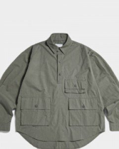 Utility 5PK Pullover Shirt Jacket Sage Grey