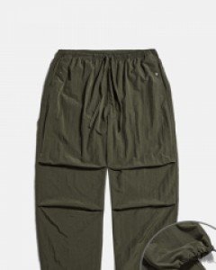 Nylon Warm Up Pants Dark Olive