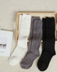 7DA21827_꽈배기 도톰 WOOL 롱 양말