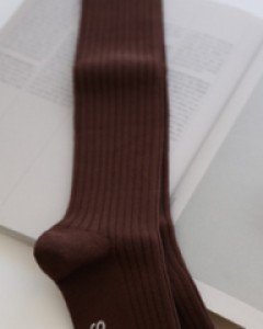 골지 knee socks