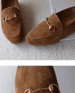 G suede loafer