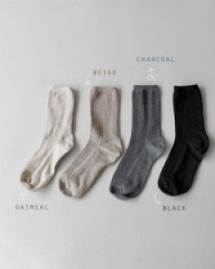 Long Leg Corrugated Socks - 4c