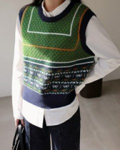 note knit vest