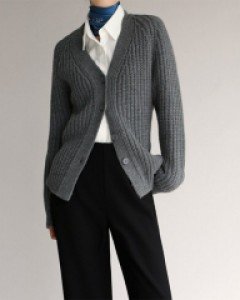 Low gauge cardigan jacket