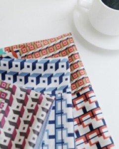 square pattern scarf