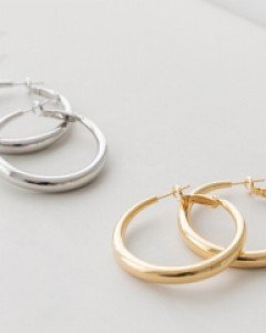 circle simple earrings