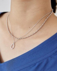 mini ball layered necklace