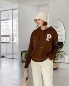 P hooded knit