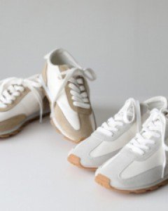 Clette leather trainers