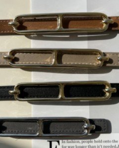 half moon buckle belt