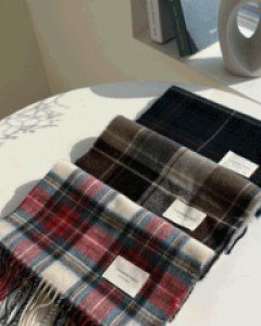 tartan check scarf