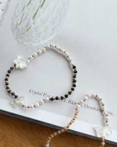 Rabbit stone pearl bracelet