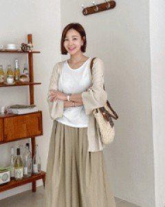 Tape Culotte Wide Pants