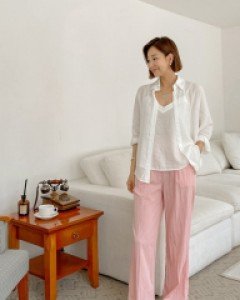 Rayon Wrinkle Banding Pants