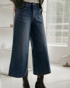 [MADE] Autumn muted culotte denim pants