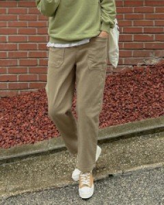 twill pocket baggy trousers