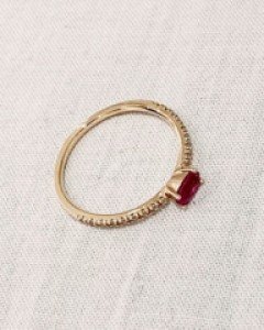 14k 핑크 루비 포인트 로즈링-포인트 반지로 너무 예쁜^^