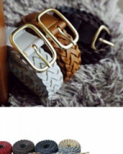 Colorful mesh leather belt (9 colors)