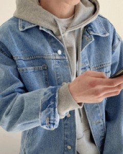 3color Looky Cotton denim jacket 1~2(95 to 105)