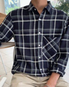 Howtin Check Shirt M~L(95 to 105)