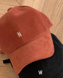 Realo corduroy initial ball cap