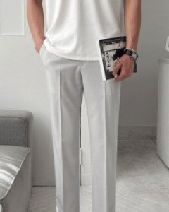 Have Side Banding Slim Slacks S~XL(28~34)