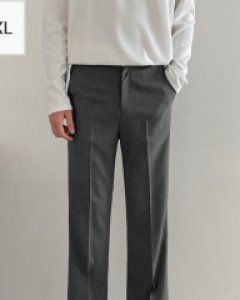 Defen Semi-Wide Slacks S~3XL(28~38)