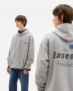 ESRF007*ESRF Essential logo Printing Hoodie Gray