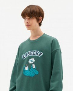 ESRF004*ESRF Egusegu Printing sweatshirt blue-green