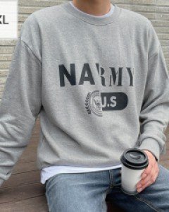 Namis Harp Printing sweatshirt .XL~3XL(100~120)