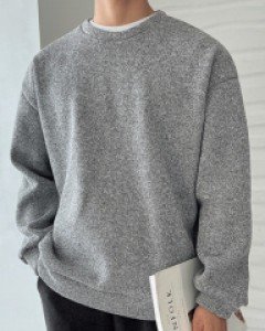 Hellup Bokashi Knit napping sweatshirt .F size(95 to 105)