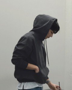 Balloon fit back cut hoodie 1~2(95 to 105)