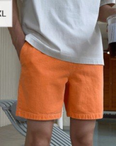 rainbow pigment Banding Shorts M~2XL(28-36)