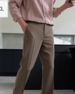 CultiBay Half-Banding Semi-Wide Slacks S~2XL(28-36)