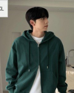 Always two-way Over fit Hoodies zip up M~4XL(95~125)