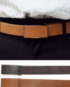 clip full leather belt (4 colors)